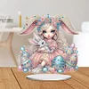 Diamond Painting Acrylic Egg Bunny Princess Diamond Painting Desktop Decoration Ornament