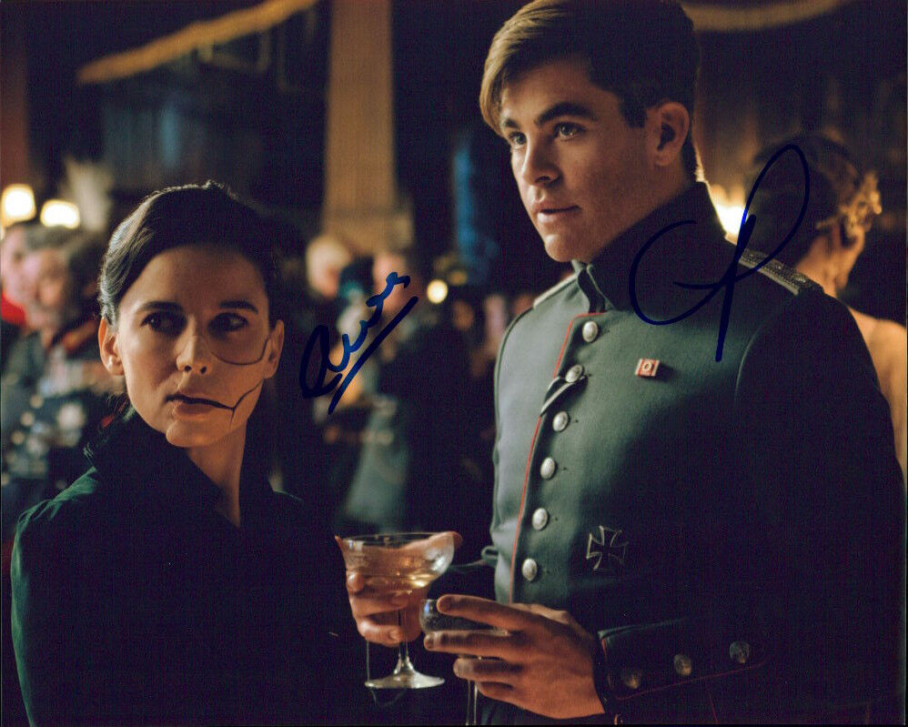 Wonder Woman (Chris Pine & Elena Anaya) signed authentic 8x10 Photo Poster painting COA