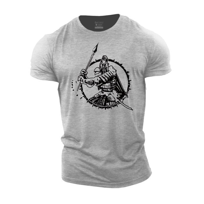Cotton Spartan Warrior Workout Men's T-shirts tacday