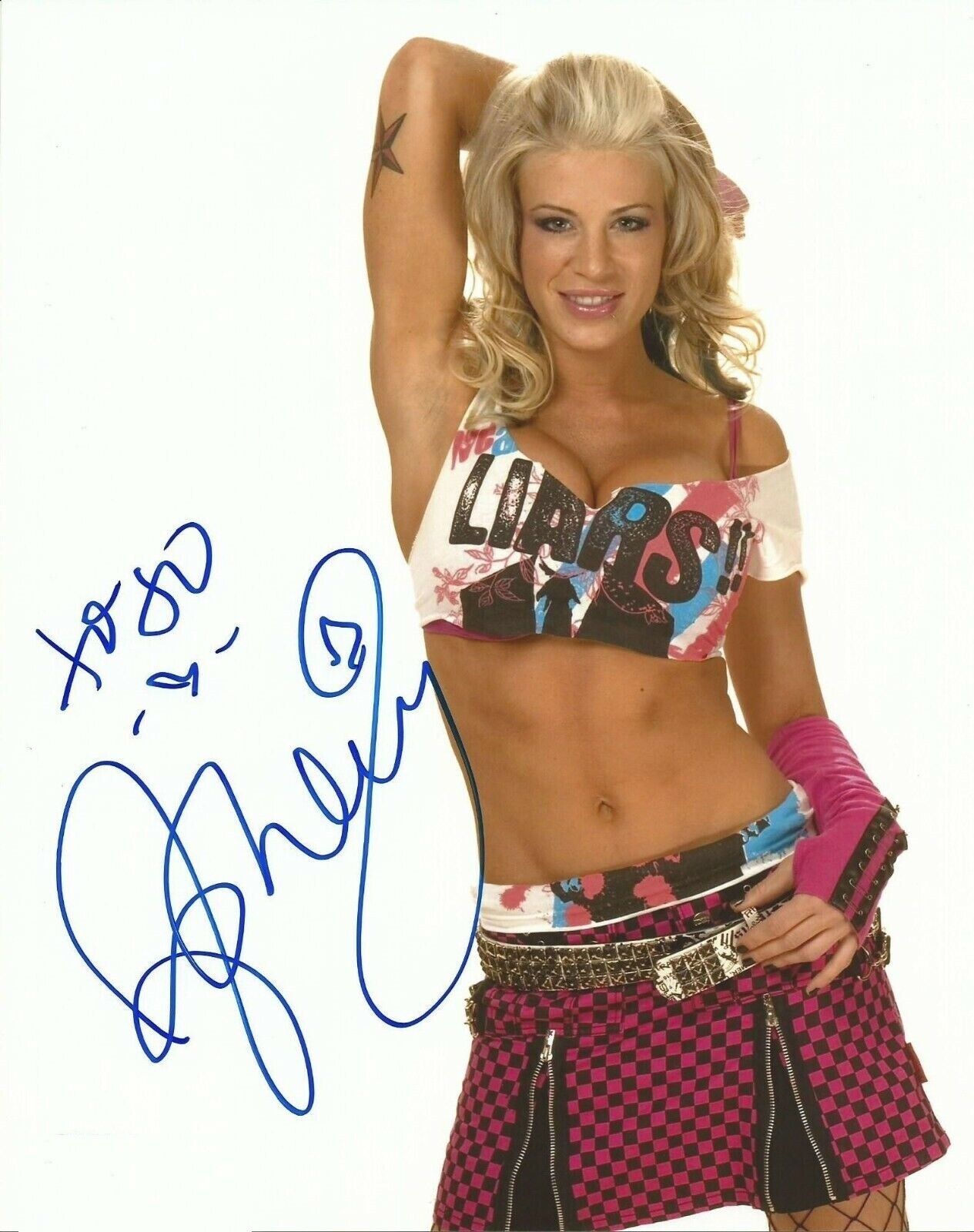 Ashley Massaro WWE WWF Diva Autographed Signed 8x10 Photo Poster painting REPRINT