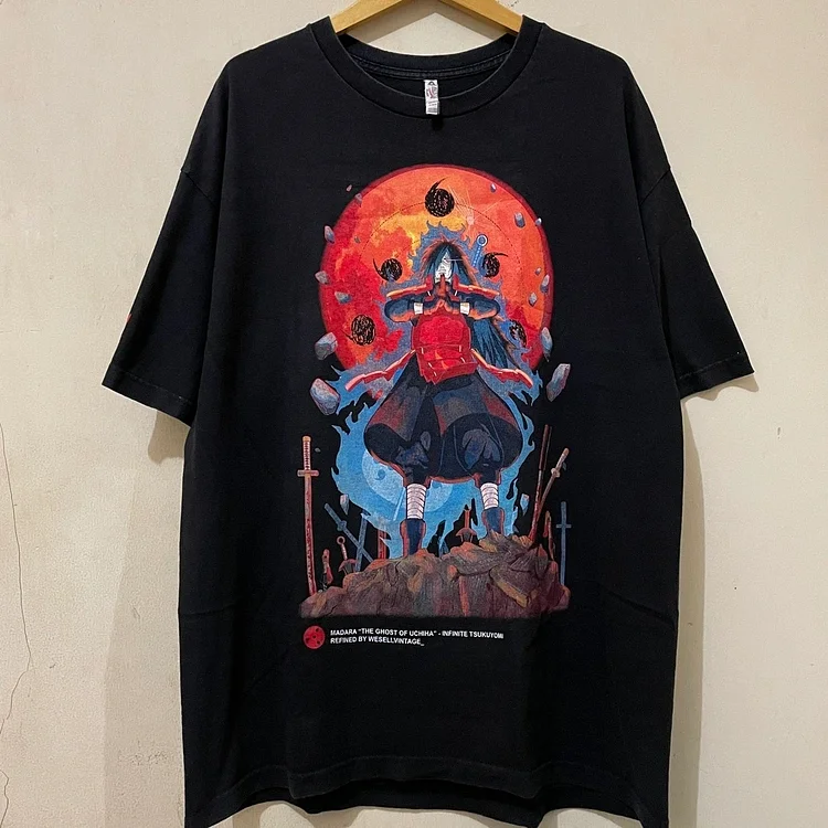 Pure Cotton Naruto Uchiha Madara T-shirt weebmemes