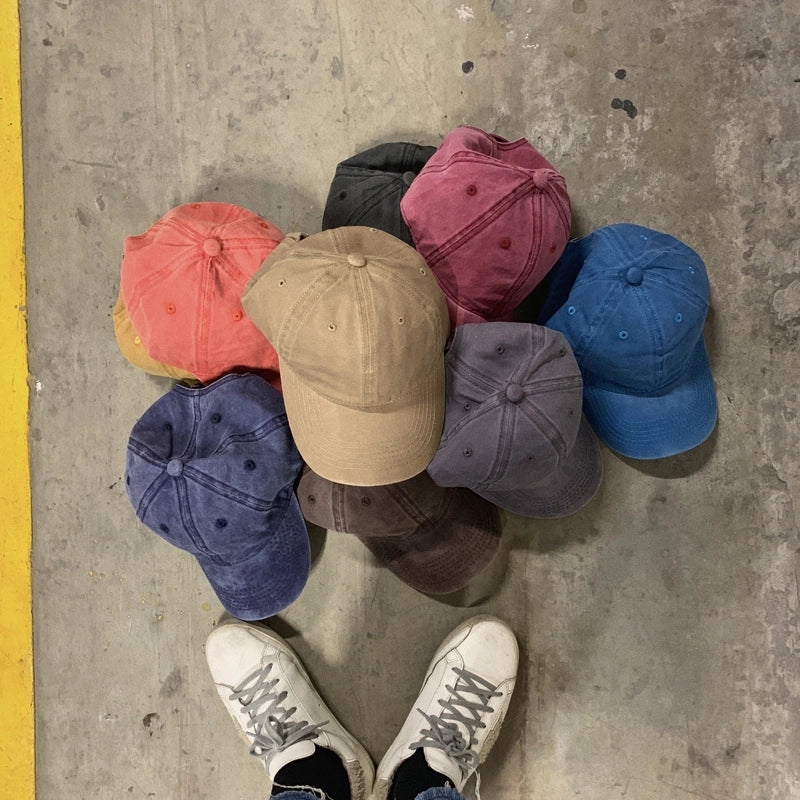 Baseball Caps Sun Hats Summer Cap Washed Cotton Baseball Hat For Men And Women