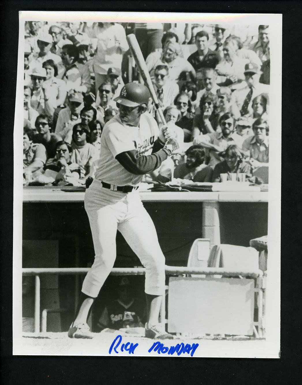 Rick Monday circa 1980's Press Original 6 x 8 Photo Poster painting Los Angeles Dodgers