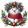 (40*40cm)Christmas Snowman - Full Round Drill Diamond Painting