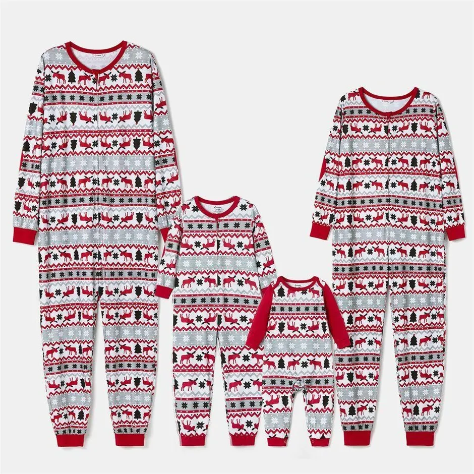 Christmas Christmas pattern pajamas red for the whole family