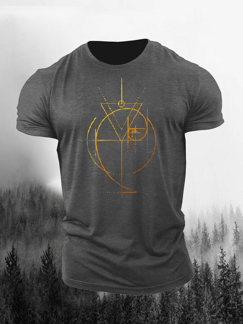 Men's Gold Edition Fibonacci Short-Sleeved Shirt