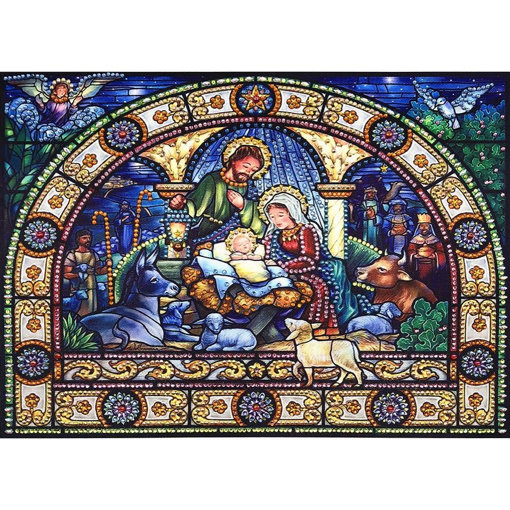 Diamond Painting - Special Shaped Drill - Religion Family(40*30cm)
