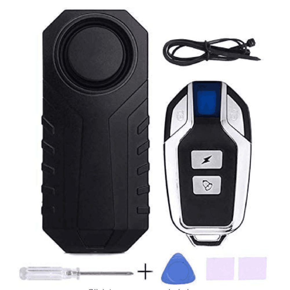 

Wireless Vibration Alarm for Bike Motorcycle 113dB Anti Theft Burglar Alarm, 501 Original