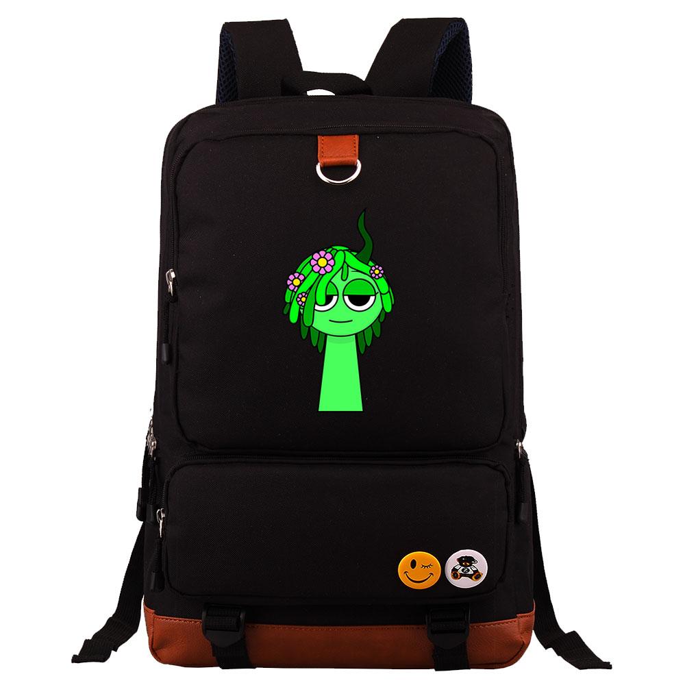 Mayoulove Sprunki Backpack Lightweight Design with Fun Patterns for School and Outdoor Activities-Mayoulove