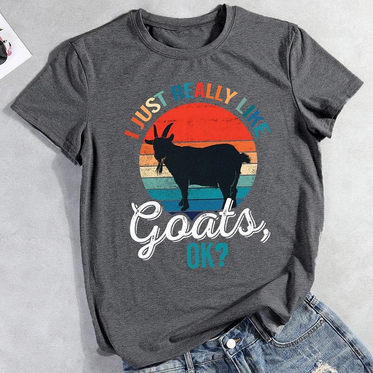 ANB -  I Just Really Like Goats T-Shirt Tee -012329