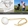 Chain Magnifying Glass 5X Magnifier Jewelry Loupe Necklace for Reading Gift