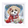 Diamond Painting-DIY Crystal Rhinestone Dog 19.2x19.2cm with Frame