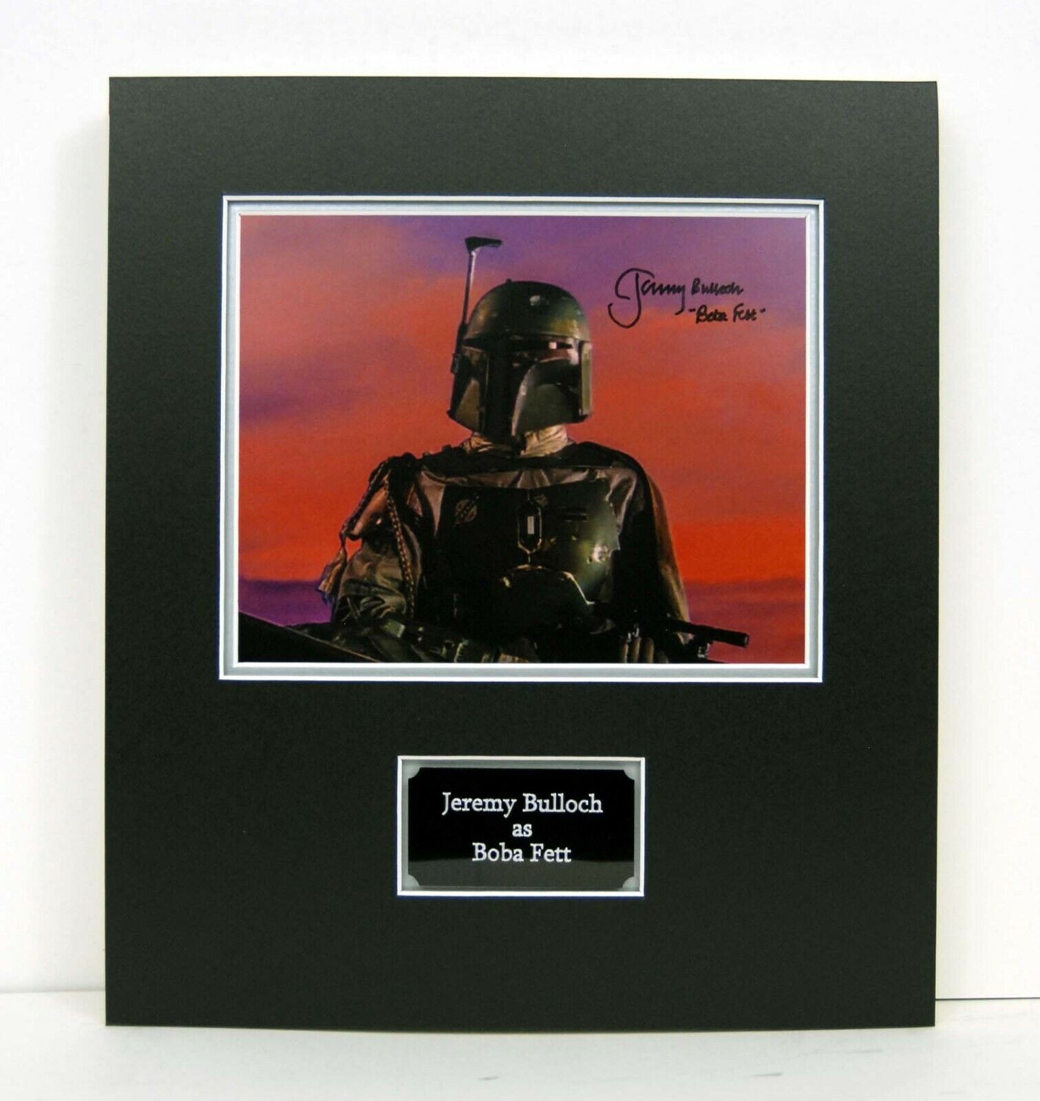 Jeremy BULLOCH Star WARS Boba Fett RARE Signed & Mounted 10x8 Photo Poster painting AFTAL RD COA