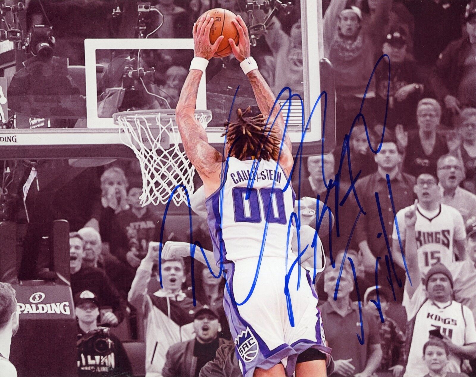 ~~ WILLIE CAULEY-STEIN Authentic Hand-Signed Sacramento Kings