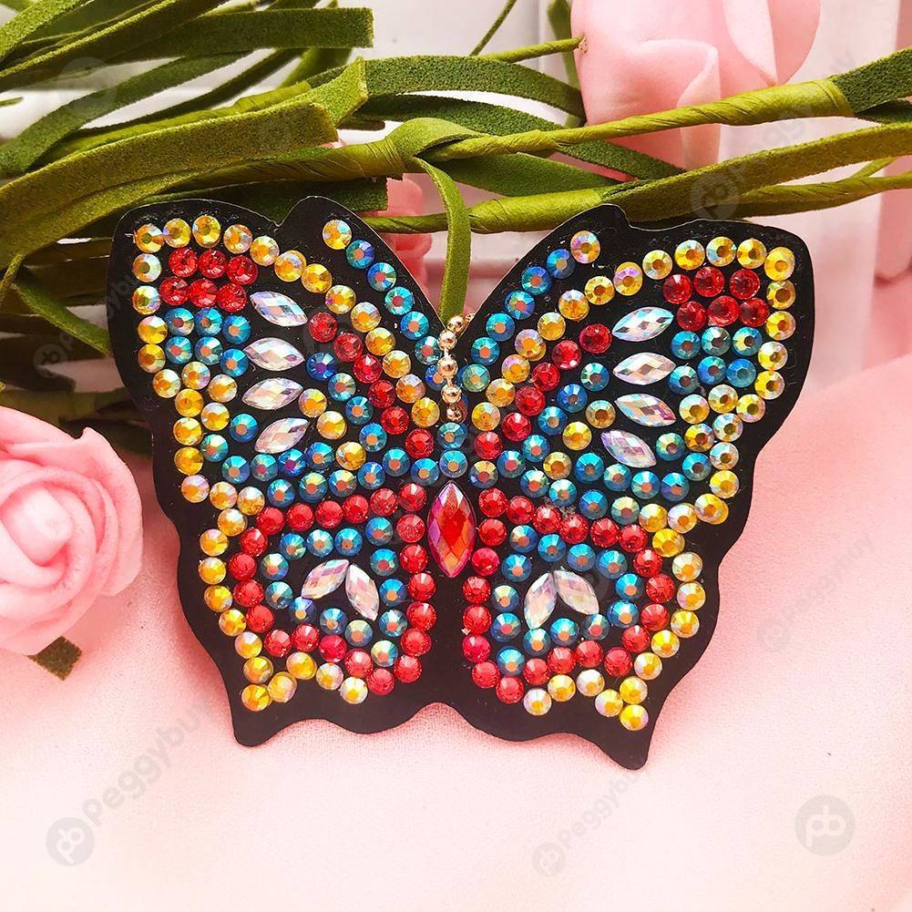 4pcs Butterfly-DIY Creative Diamond Keychain от Peggybuy WW