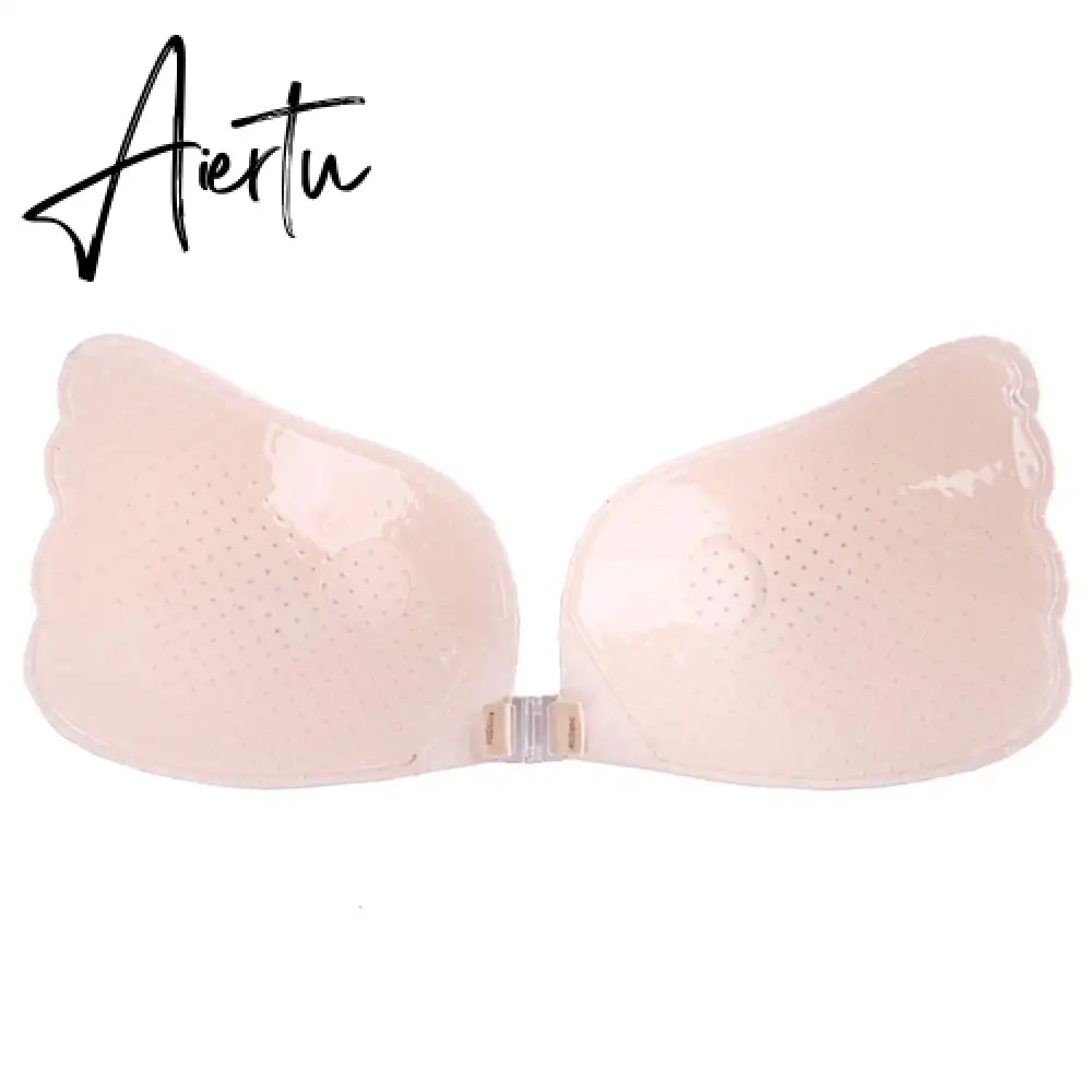 Women Backless Strapless Bralette Lady Self-Adhesive Magic Stick Invisible Bra Breast Pad Accessories Bra Aiertu