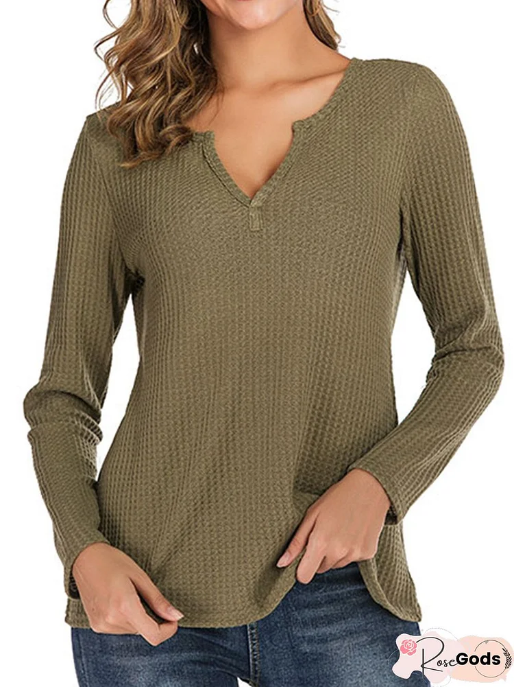 Embossed Long Sleeve Casual Shift Tops