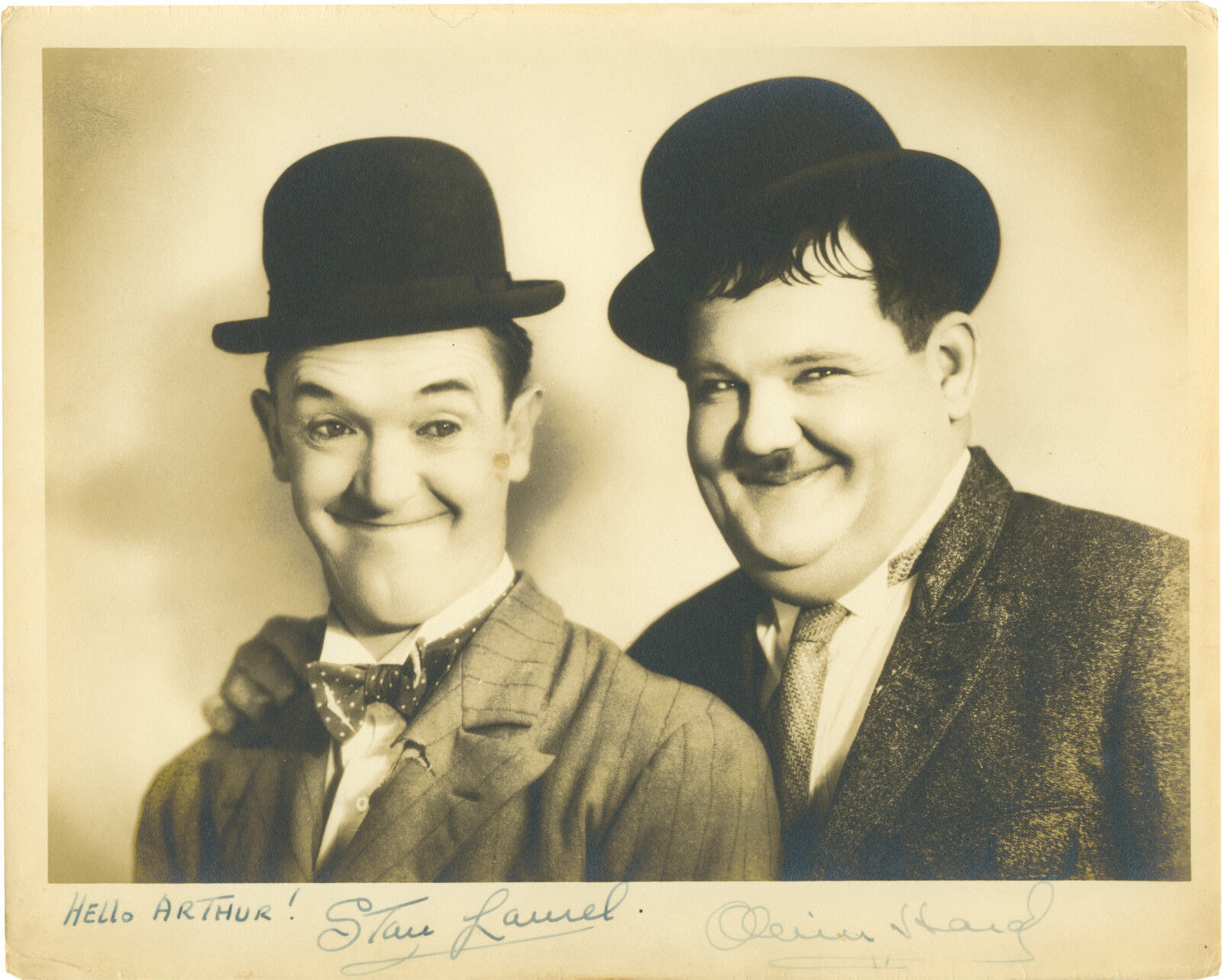 LAUREL & HARDY Signed Photo Poster paintinggraph - Comedy Film Star Actors - preprint