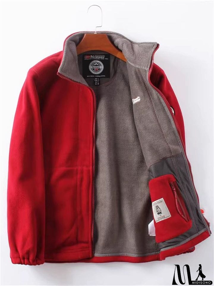 MidiSono - Men's Cozy Double-Sided Plush Winter Thermal Coat