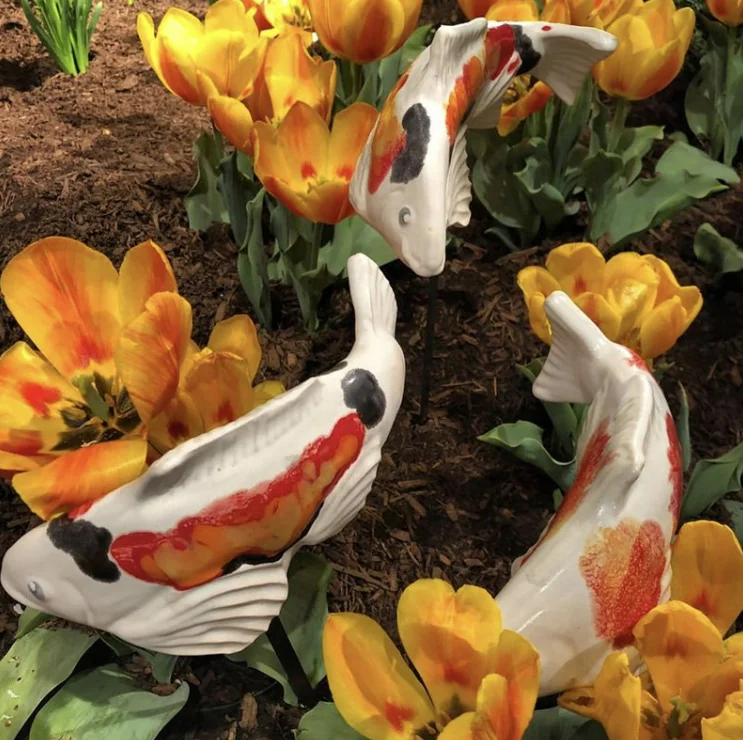 🦈Ceramic Garden Koi