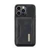 For iPhone 13 Pro Max iPhone13 12 Mini 11 Back Cover MING M2 Tri-fold Magnetic Detachable Wallet Leather Shockproof Phone Case