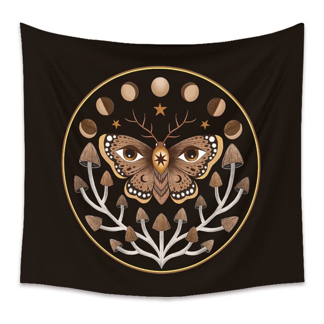 

Wall Tapestry - Butterfly Flower Plant-150*130cm, 501 Original