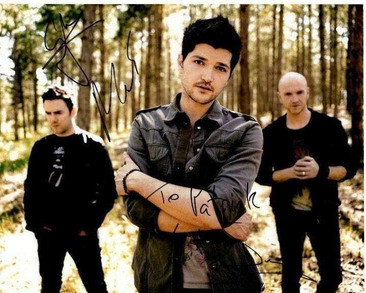 THE SCRIPT Autographed Signed GROUP Photo Poster paintinggraph - To Patrick