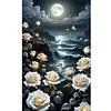 (40*65cm)Moon Flower - Full Round Drill Diamond Painting