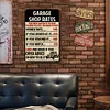 Garage Shop Rates - Vintage Metal Signs - 20*30cm/30*40cm - Warning