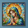 Diamond Painting-DIY Full Round Drill Stained Glass Art Madonna