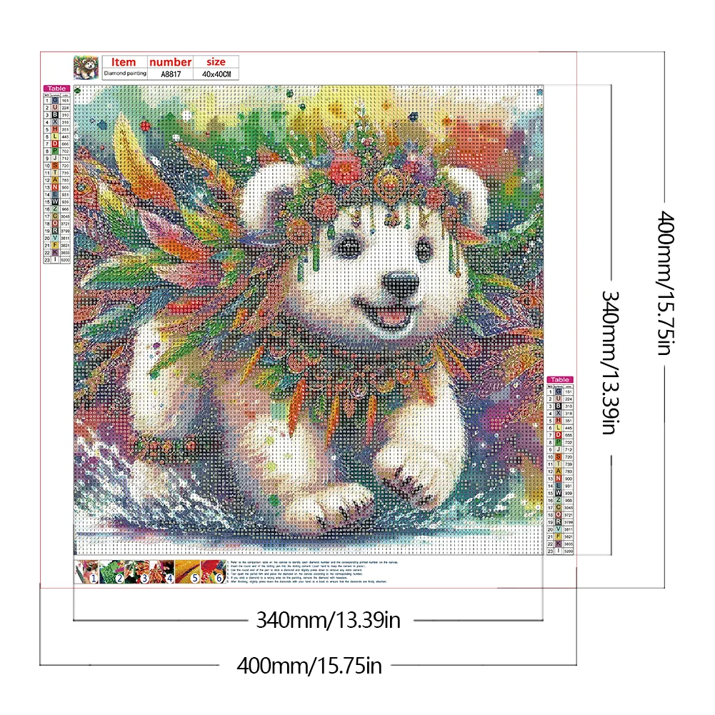 Diamond Painting - Full Round Drill - Bear(Canvas|40*40cm)