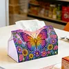 Butterfly Diamond Painting Tissue Box 7.48x5.12Inch Diamond Art Tissue Box 5D Diamond Art Tissue Cover for Kitchen Restaurant Bar Office Parties