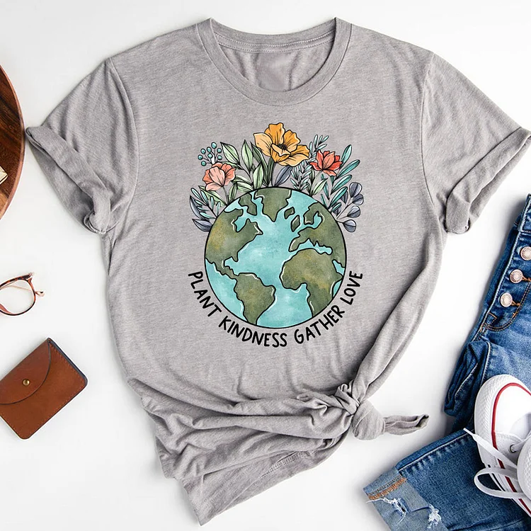 Flower Earth  T-Shirt-08314-Annaletters