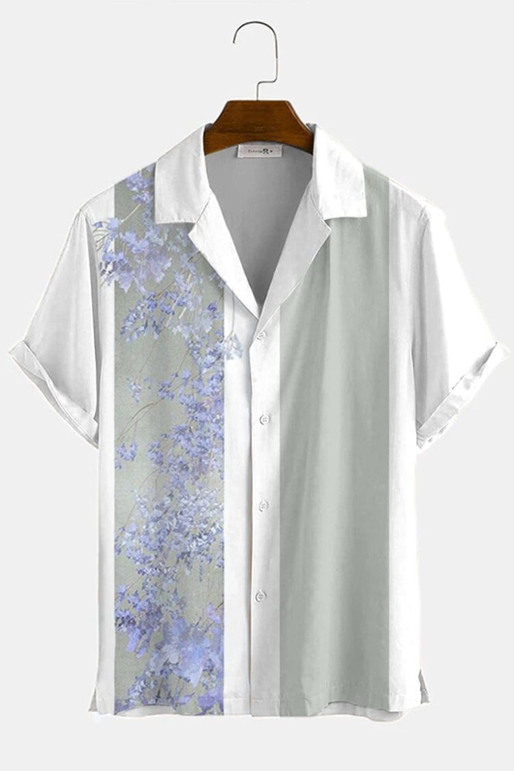 Tiboyz Fashion Casual Loose Cozy Floral Shirt