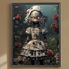Diamond Painting-5D Full Round Drill Skull Doll
