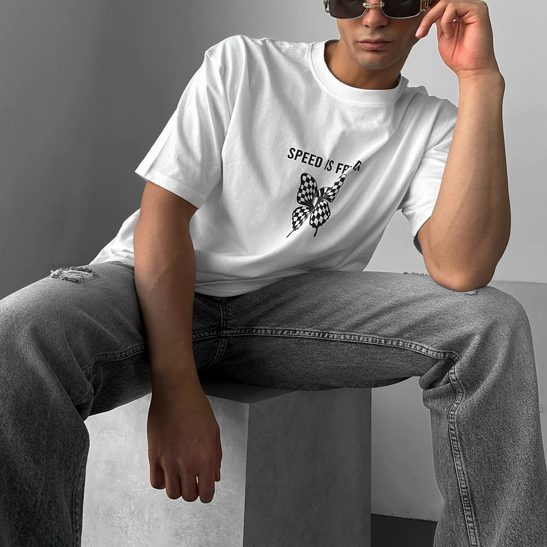 Oversize Butterfly Helmet T-shirt