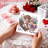 6PCS Diamond Painting Cupid Greeting Card Set with Envelopes for Adults Gifts