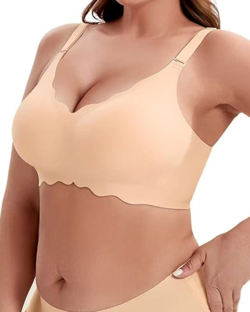 Wave-Shaped Jelly Seamless Bra Wire-Free Bra