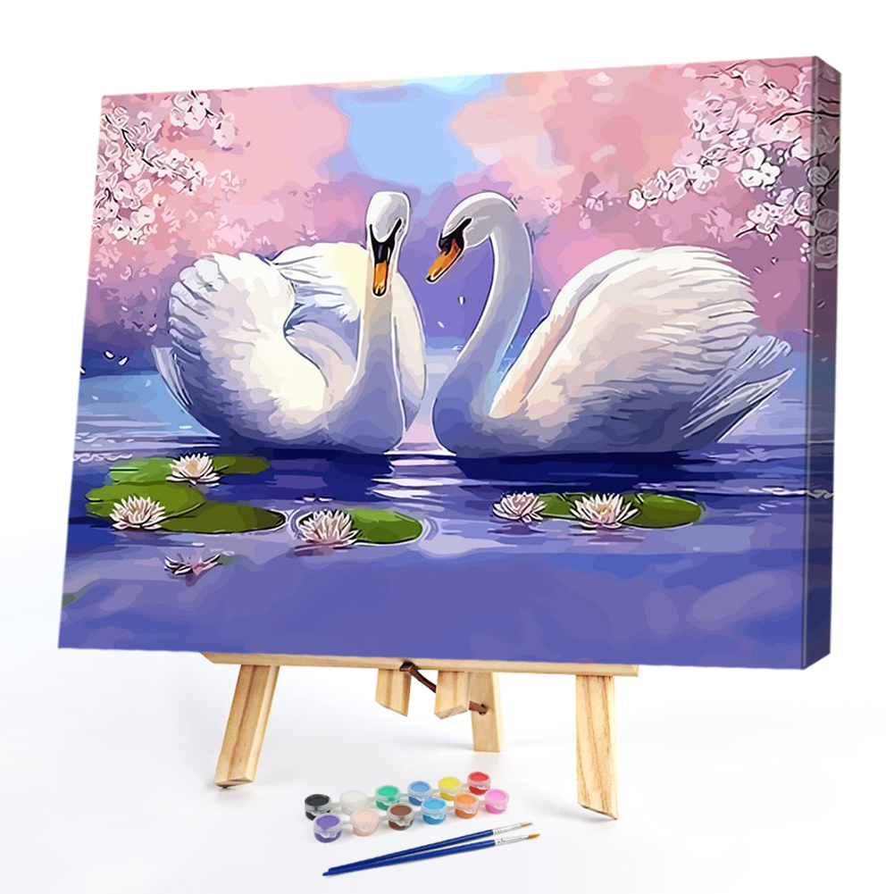 

40x50cm - Paint By Numbers Two Geese, 501 Original