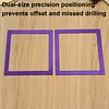 2Pcs Diamond Art Square Auxiliary Frame 3D Printing Diamond Art Desk Positioning Frame Lightweight for Boys Girls Adults Students Home Office Leisure (Violet Purple small)