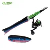 Fish-shaped lure rod, telescopic rod, recreational rod, portable fishing rod