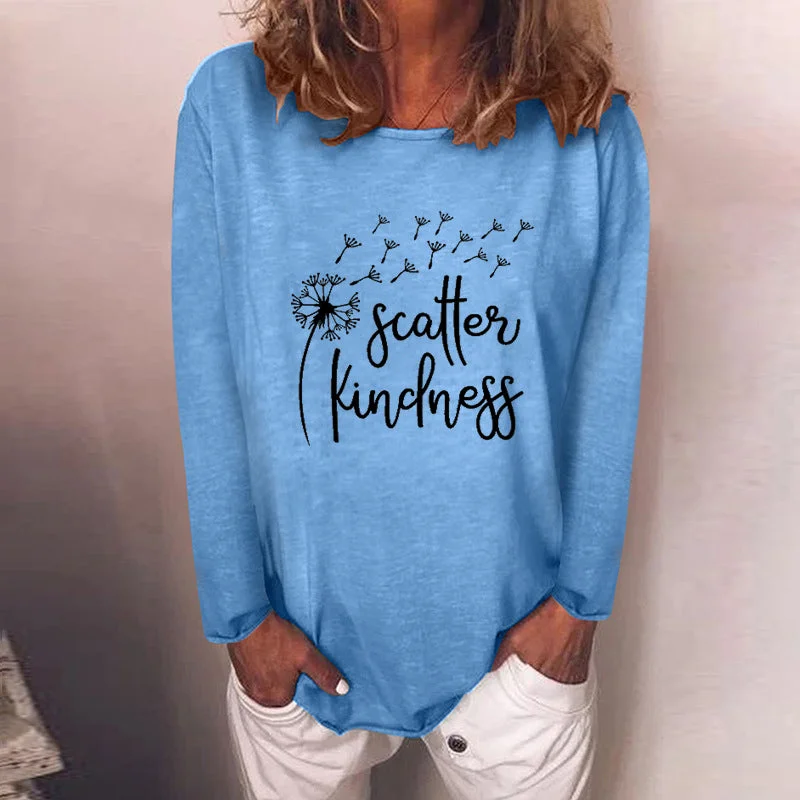 Long Sleeve Crew Neck Be Kind Shirt