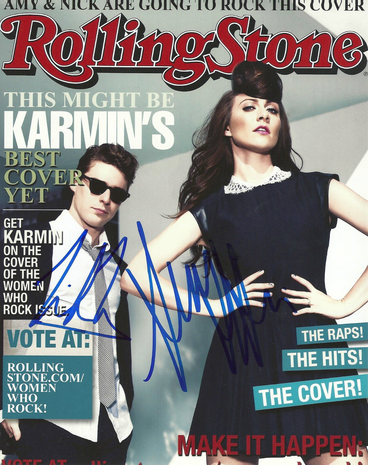 KARMIN 'AMY HEIDEMANN' NICK NOONAN' SIGNED 8X10 PICTURE 3 *COA