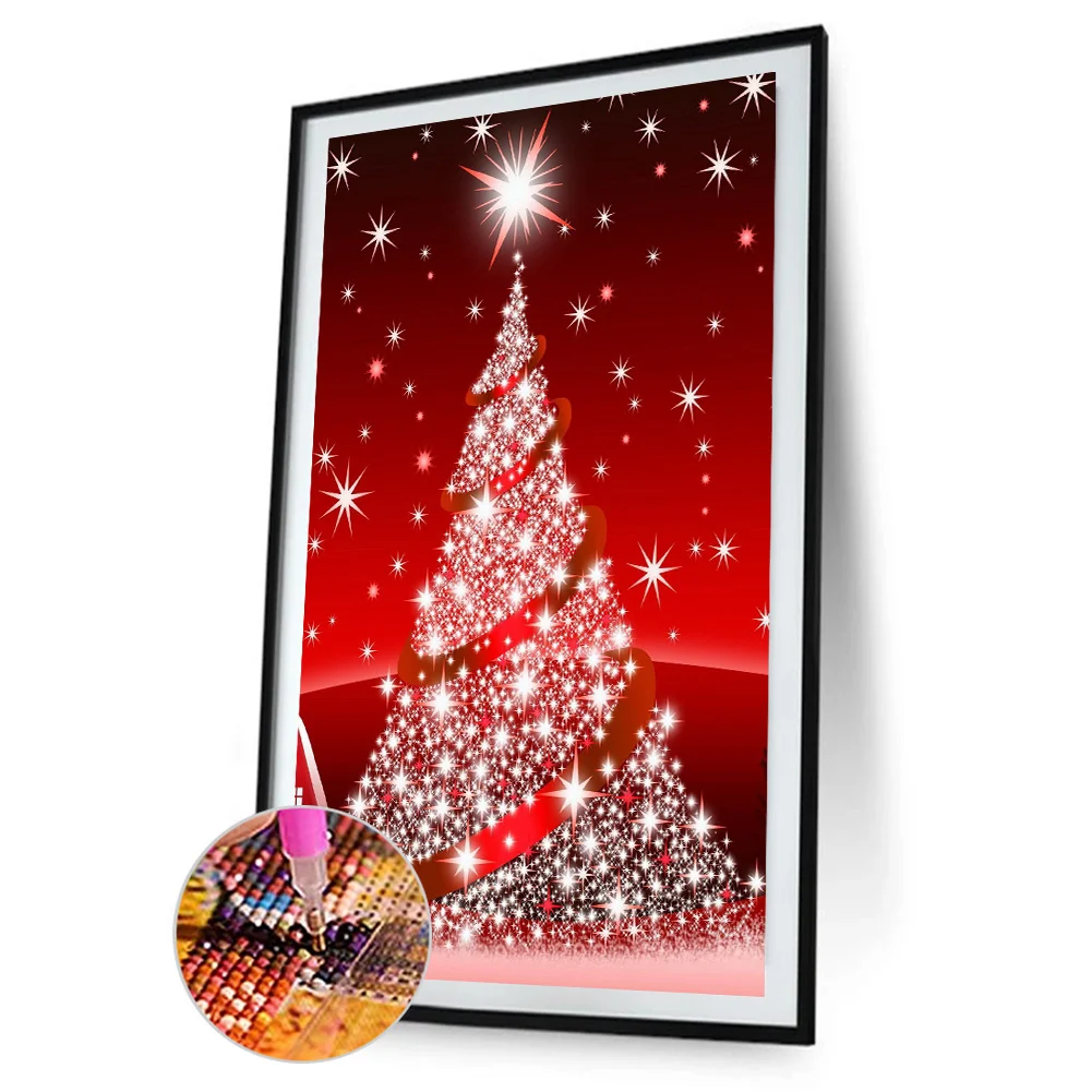 Diamond Painting - Full Round Drill - Christmas Tree(40*80cm)
