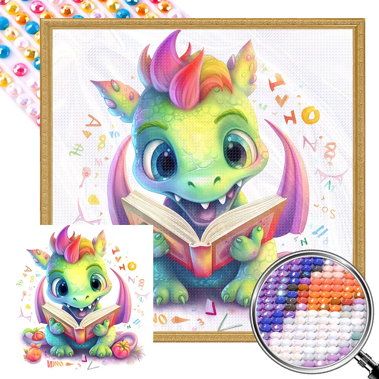 Dinosaur Diamond Painting Kits for Adults Full Drill Dragon Diamond Art for  Dinosaur Pictures Kit for Beginners Rhinestone Paint by Number Kits Round