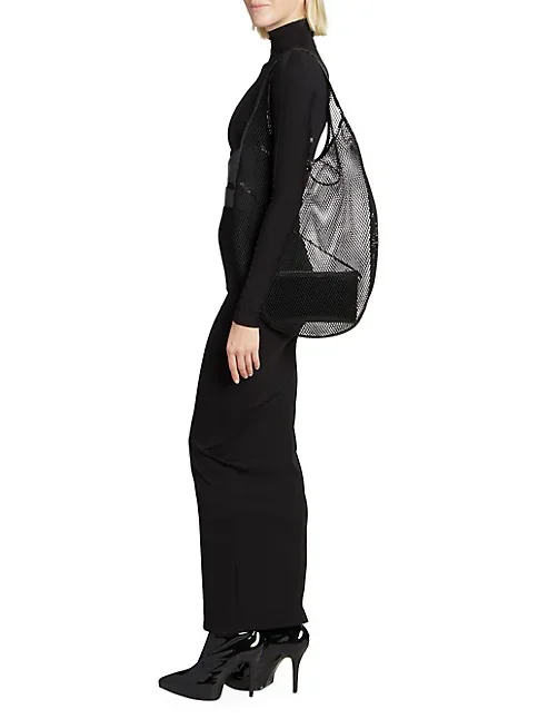 Ala&iuml;a Extra Large Mesh Shopper Tote Bag