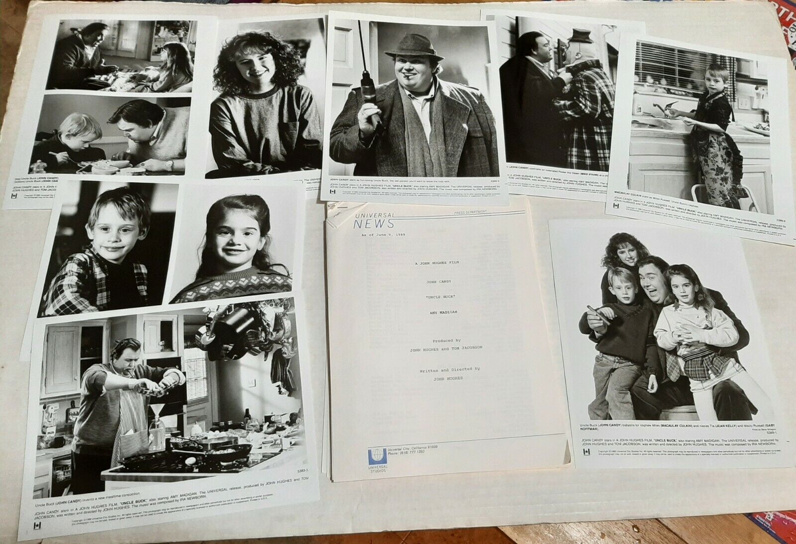 JOHN CANDY : (UNCLE BUCK) ORIGINAL STUDIO Photo Poster painting SET (CLASSIC FILM)