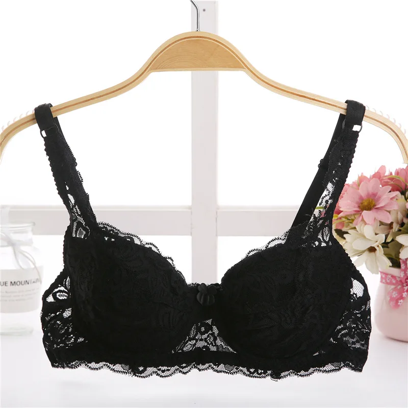 Fairfairfair Thin Cup Summer Bra for Women Sexy Lace Lingerie Underwear Cotton Bralette Soft Large Size Ladies Bra Brasieres Para Mujer