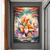 Bead Embroidery - Partial Printed 9CT Nine-tailed Fox Cross Stitch Kit(76x54 CM)