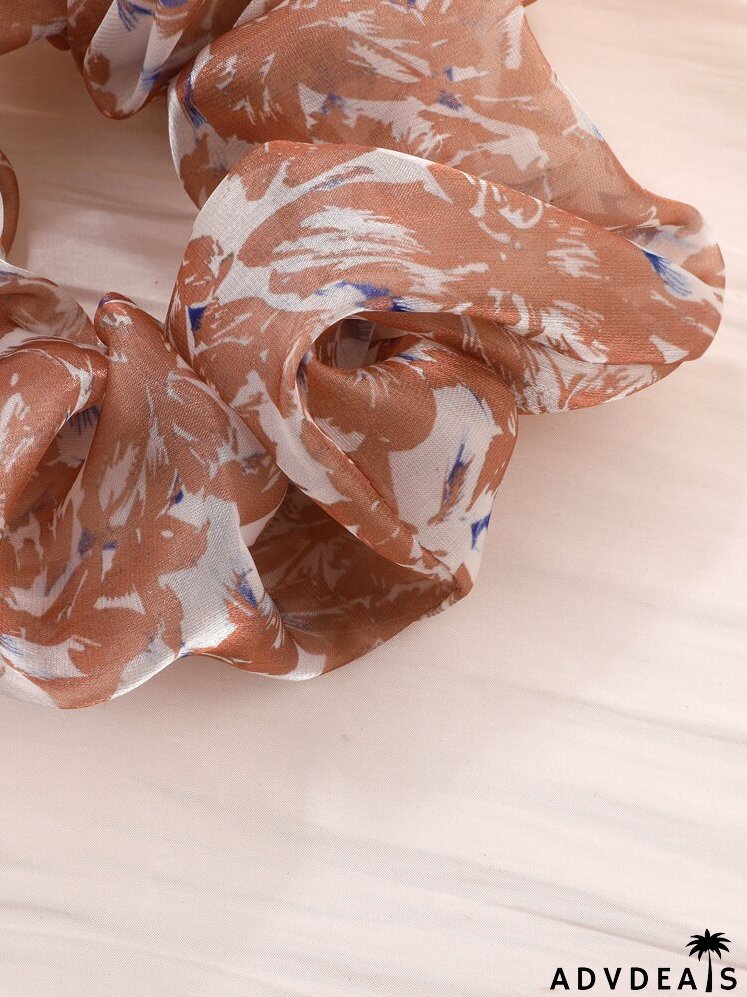 Graphic Print Scrunchie